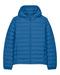 Stanley/Stella Stanley Voyager padded jacket in Mindful Blue, front on model