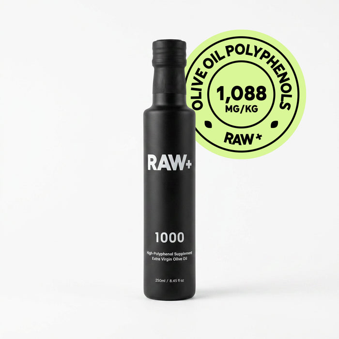RAW+ BOOST 1000+ | High Phenolic Extra Virgin Olive Oil | 1,088 mg/kg