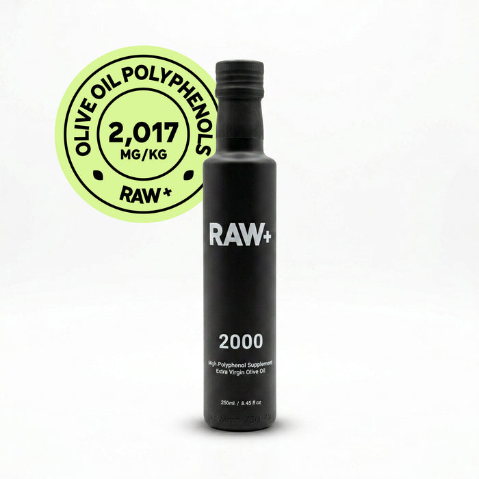 RAW+ ELITE 2000+ | Highest Potency High Phenolic Extra Virgin Olive Oil | 2017 mg/kg