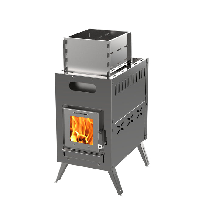 Wild Roots Portable Sauna Hot Tent Wood Burner Stove — bananaindustries