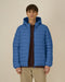 Stanley/Stella Stanley Voyager padded jacket in Mindful Blue, styled on model