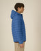 Stanley/Stella Stanley Voyager padded jacket in Mindful Blue, close-up on model