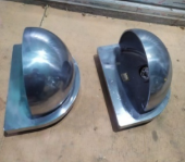 Salvaged Danish mid century marine wall light JTC-28