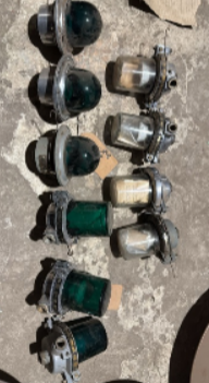 Salvaged Aluminium Passage light  P-16 Burton Weir