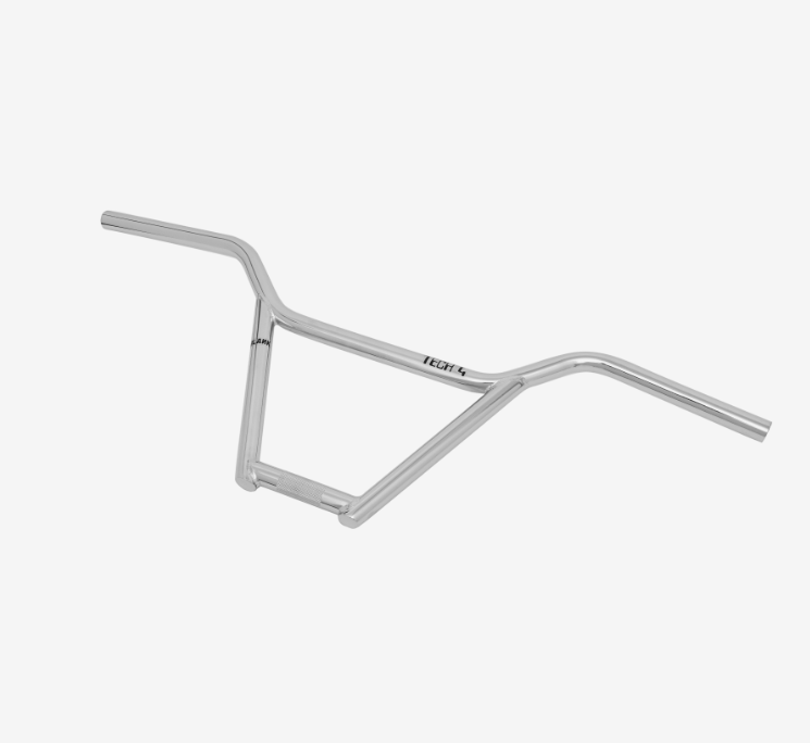 Blank BMX Tech 4pc Handle Bars 29" x 9.25"  (22.2mm) - Chrome