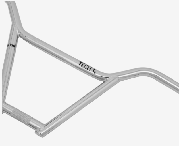 Blank BMX Tech 4pc Bars 29 x 9.75 22.2mm Chrome