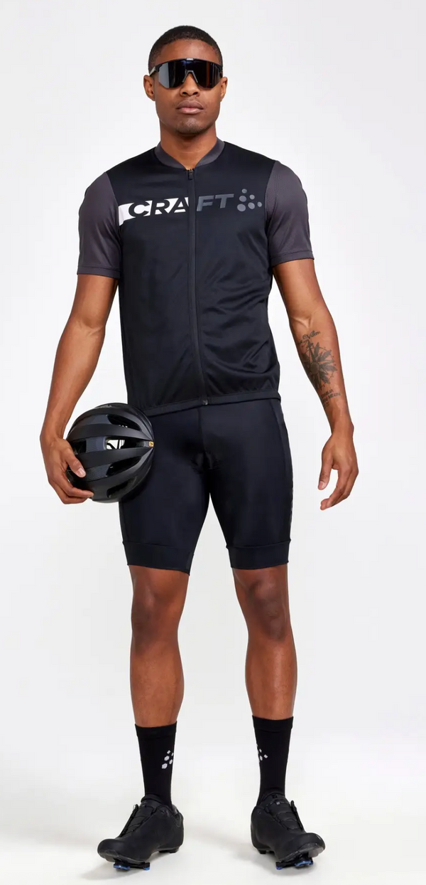 Craft CORE Endur Logo Jersey M - Black/Slate FINAL CLEARANCE