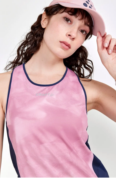 Craft PRO Hypervent Singlet W - Blaze / Multi - Pink / Navy