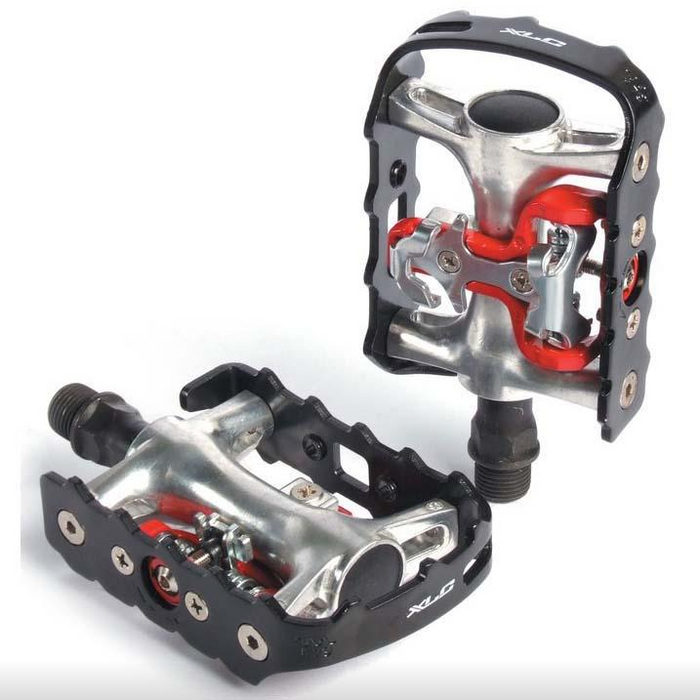 xlc pedale spd XLC Pedal System PD-S01 Black Silver SPD Compatible — bananaindustries