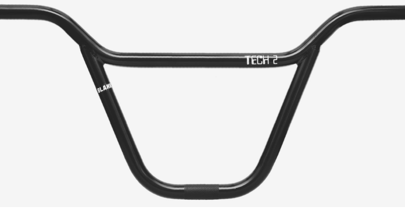Blank BMX Tech 2pc Handle Bars 30" x 10" (22.2mm)