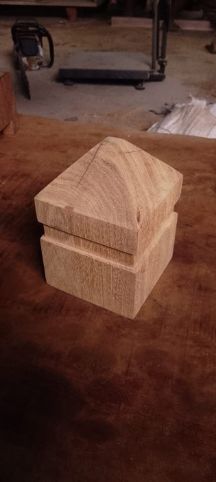 Final Clearance got to go “Plant a tree in Sumba”Hardwood exotic wood machined block Finial.