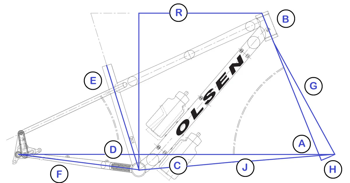 OLSEN BIKES - TITANIUM FRAME  Ti1 - RAM