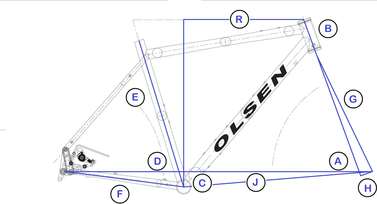 OLSEN BIKES - TITANIUM FRAME - Ti10 - GINGER FOX
