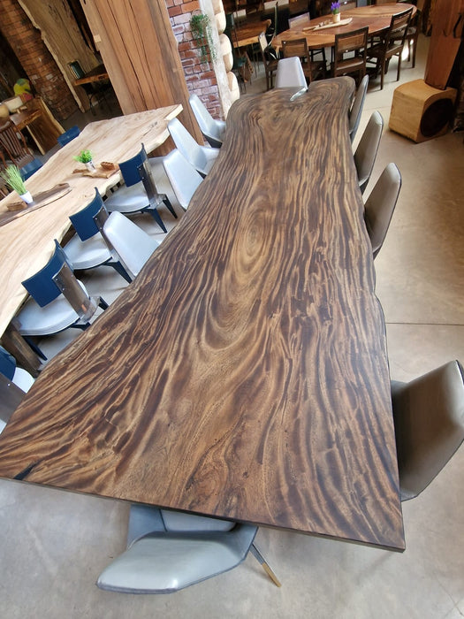 Reduxwood Chamcha Double Black 125-155cm-420cm Table Top