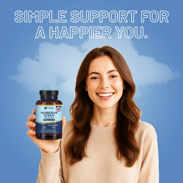 Prowise Magnesium Citrate Capsules 1500mg with Vitamin B6