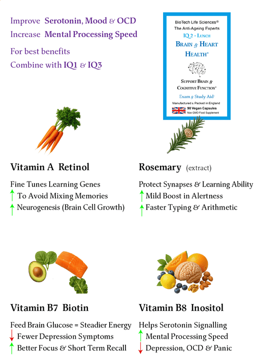 IQ2 NMN - Brain & Heart Health - Grow New Brain Cells
