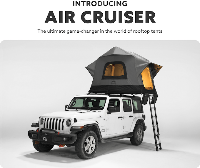 WildLand Revolutionary AIR Cruiser - Inflatable Rooftop Tent