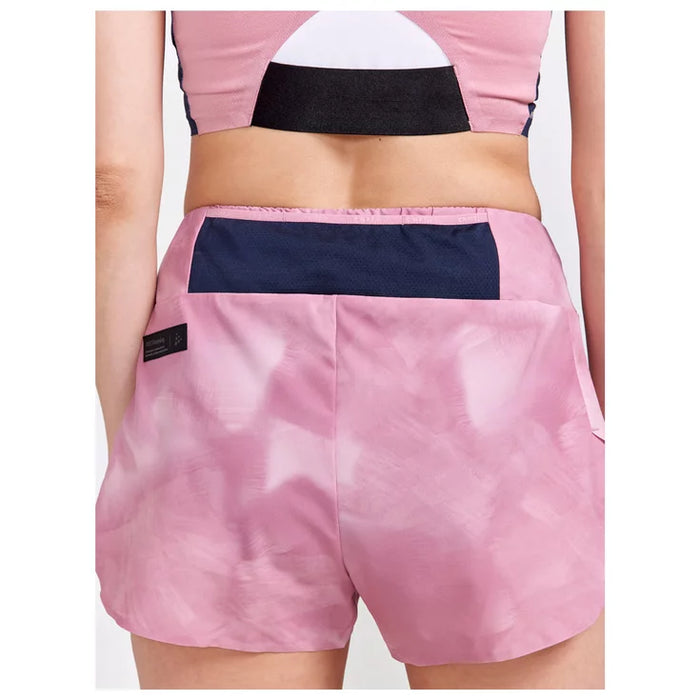 Craft PRO HYPERVENT SPLIT SHORT WOMEN - Dawn-Multi - Pink