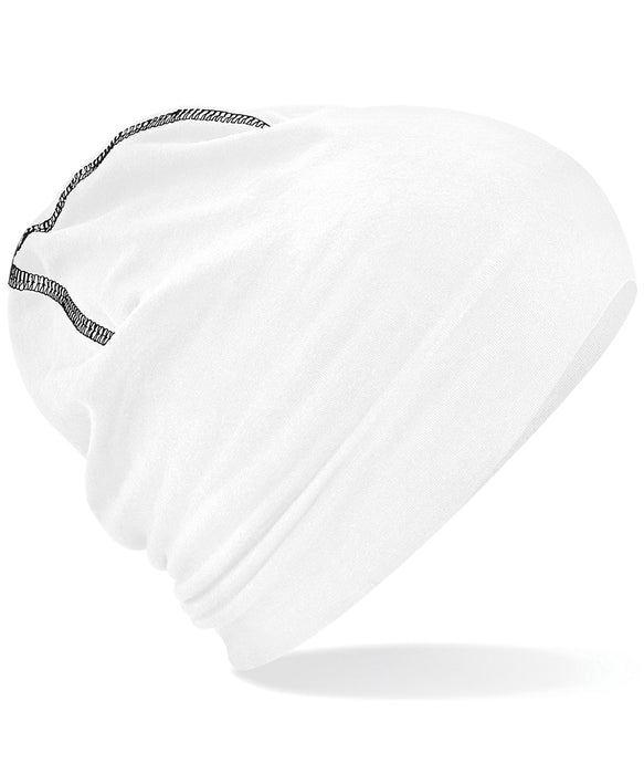 Hemsedal Cotton Beanie - White/Black