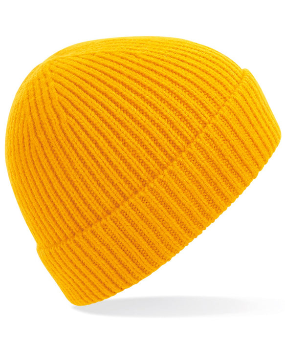 Knit Ribbed Beanie - Sun Yellow