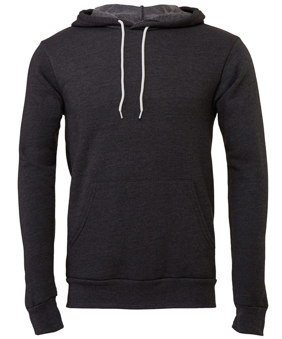 Canvas Polycotton Fleece Pullover Hoodie - Dark Grey Heather