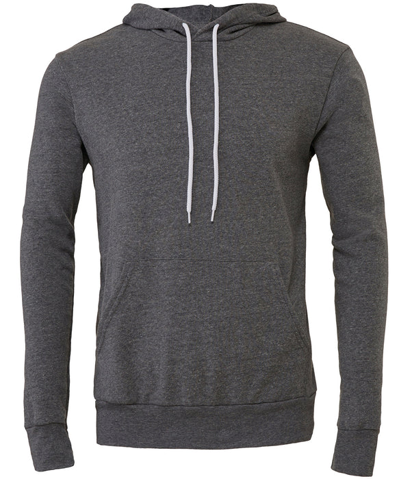 Bella+Canvas BE105 polycotton fleece pullover hoodie in Deep Heather