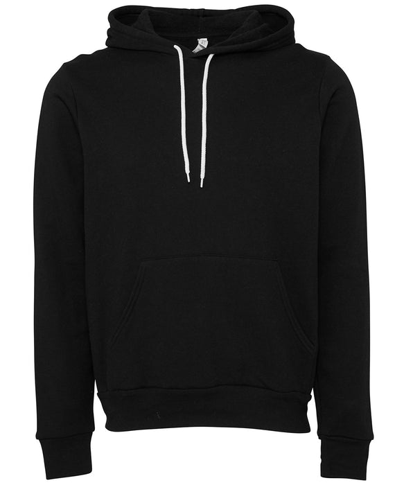 Canvas Polycotton Fleece Pullover Hoodie - DTG Black