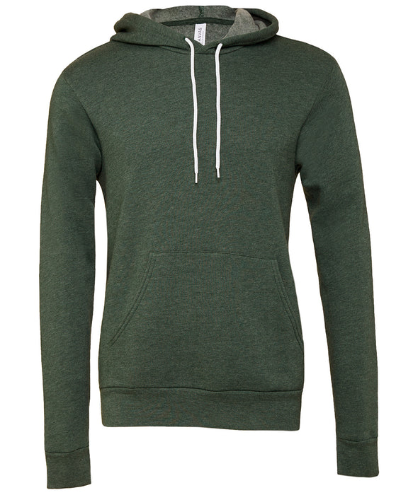 Canvas Polycotton Fleece Pullover Hoodie - Heather Forest