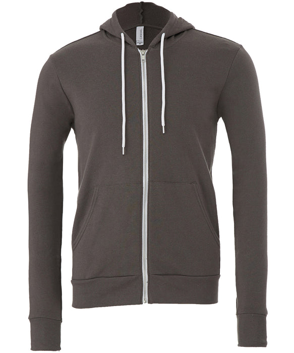 Canvas Fleece Zip-Up Hoodie - Asphalt FINAL CLEARANCE
