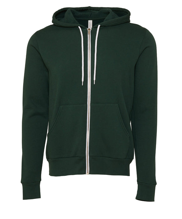 Canvas Fleece Zip-Up Hoodie - Forest FINAL CLEARANCE