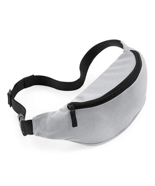 BagBase BG042 Belt Bag in Light Grey - front view