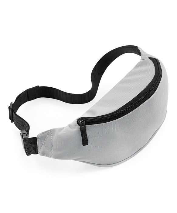 BagBase BG042 Belt Bag in Light Grey - front view