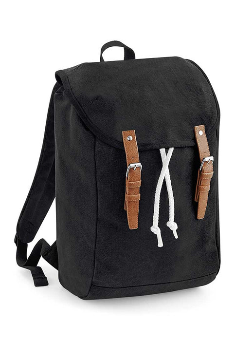 Quadra Vintage Rucksack - Navy / Black / Grey