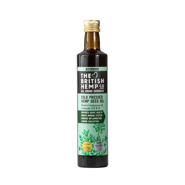 Cold-pressed hemp seed oil