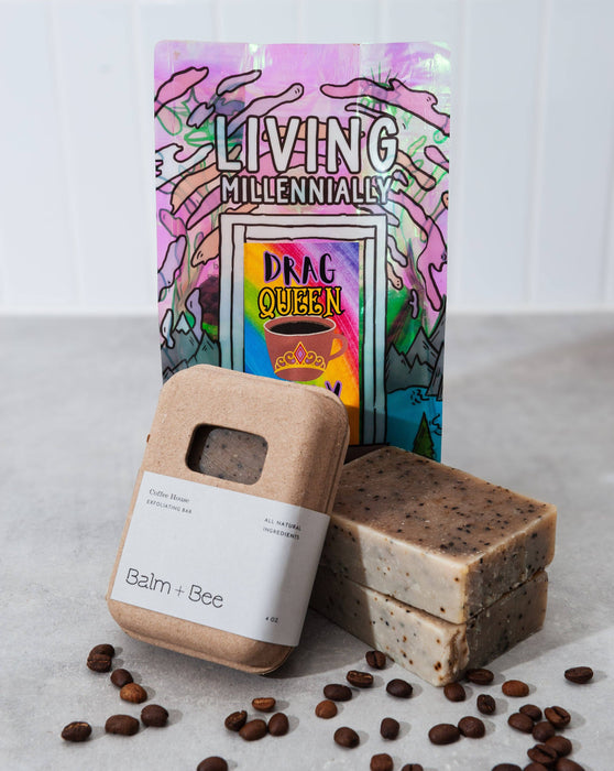 Balm and Bee Coffee House Coffee Ground Exfoliating Soap 4oz