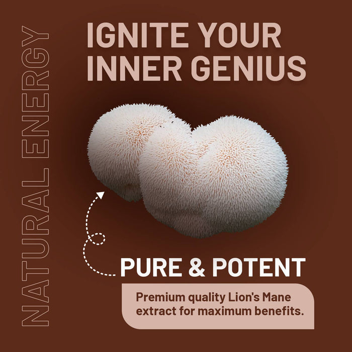 Prowise Lions Mane Mushroom Supplement 4000mg with Vitamin B1