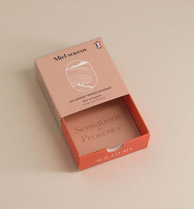 Savonitto Honey and Propolis Soap in drawer box 100g made in Provence