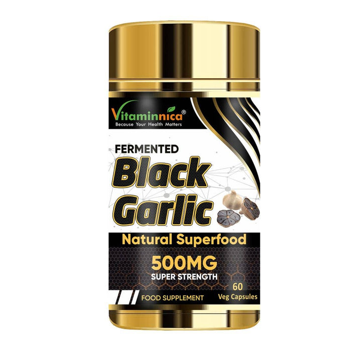 Vitaminnica Black Garlic Capsules — Immunity & Heart Health | 60 Capsules