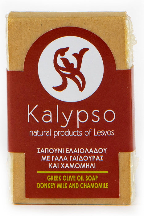 Kalypso Greek Olive Oil Soap Donkey Milk and Chamomile from Lesvos 100g