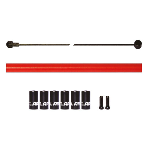 Clarks lightweight alloy brake cable kit in red