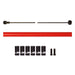 Clarks lightweight alloy brake cable kit in red