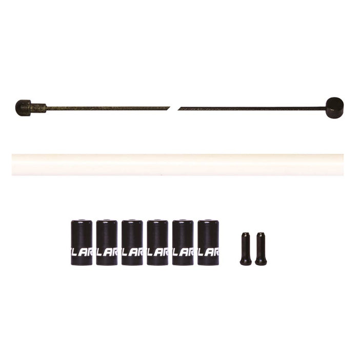 Clarks lightweight alloy brake cable kit in white