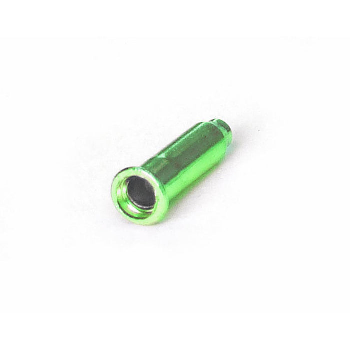 Clarks inner wire end caps in green, pack of 10
