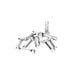 Clarks brake and gear inner cable ends in silver, 10 pieces