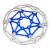 Clarks CFR-02 lightweight floating 6-bolt disc rotor, 180mm, blue