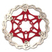 Clarks CFR-06 lightweight floating 6-bolt disc rotor, 180mm, red