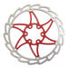 Clarks CD-06 single piece 180mm solid disc rotor in red
