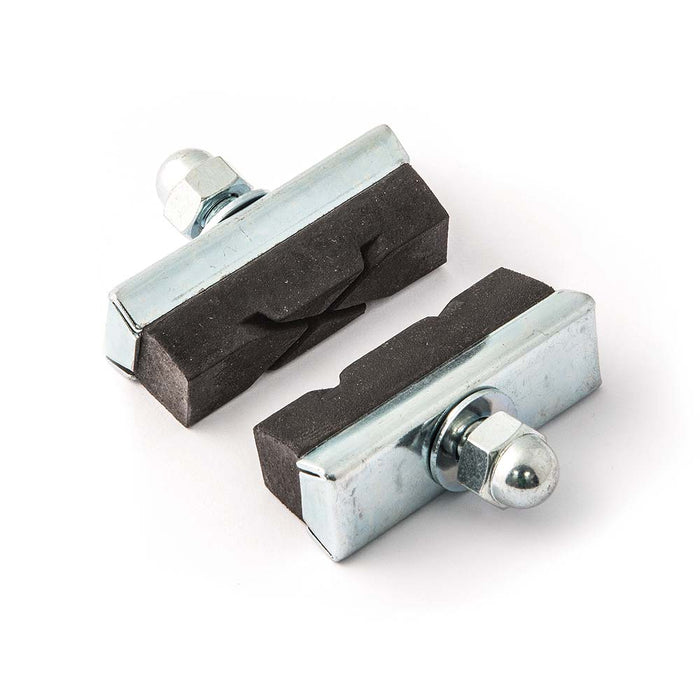 Clarks 40mm X-pattern integral road brake blocks, one pair
