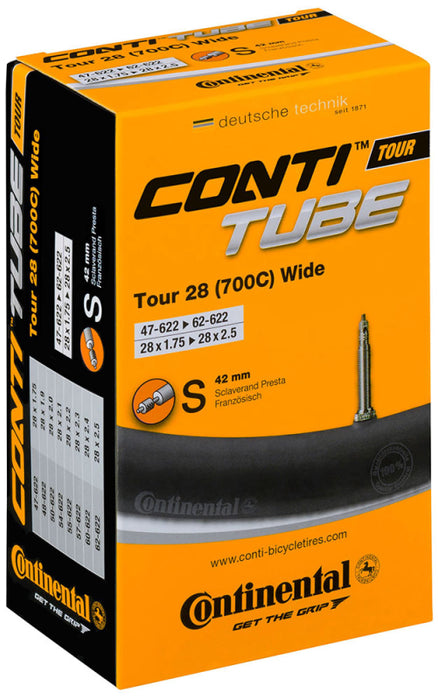 Continental Tour 28 Wide S42 Inner Tube 700 * 47–62mm | 42mm Presta Valve