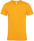 Unisex Jersey Crew Neck T-Shirt - Gold